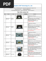 Passive Fiber Price list-CST 2022