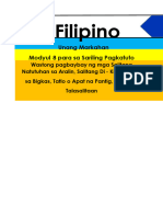 Filipino 4 Module 8