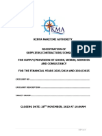 Supplier Registration Document - 2023-2024 and 2024-2025