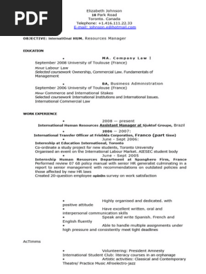 cv canada