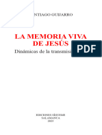 La Memoria Viva de Jesus Dinamicas de La