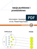 Estymacja Punktowa I Przedziałowa