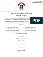 P.I.S Grupo 2 - Fortalecimiento de La Junta de Agua para La Promoción Del Consumo de Agua Segura en La Comunidad de San Juan de Llullundongo.