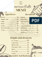 Coffe Menu