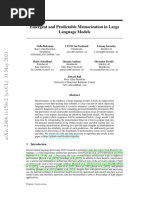 Emergent and Predictable Memorization in Large Language Models