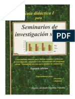 Guia Didcatica I Para Seminarios de Investigacion Social, Segunda Edición