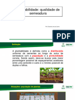 Plantabilidade - Qualidade de Semeadura