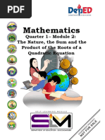 Math9 - Describes The Relationship Between The Coefficients and The Roots of A Quadratic Equation