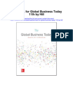 Test Bank for Global Business Today 11th by Hill