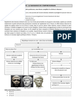 Activité La Naissance de L'empire Romain