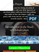 Chapter I Introduction To The Study of Globalization