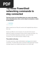 Try These PowerShell Networking Commands To Stay Connected