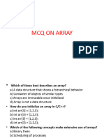 MCQ On Array