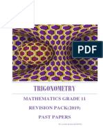 2019 Grade 11 Trigonometry