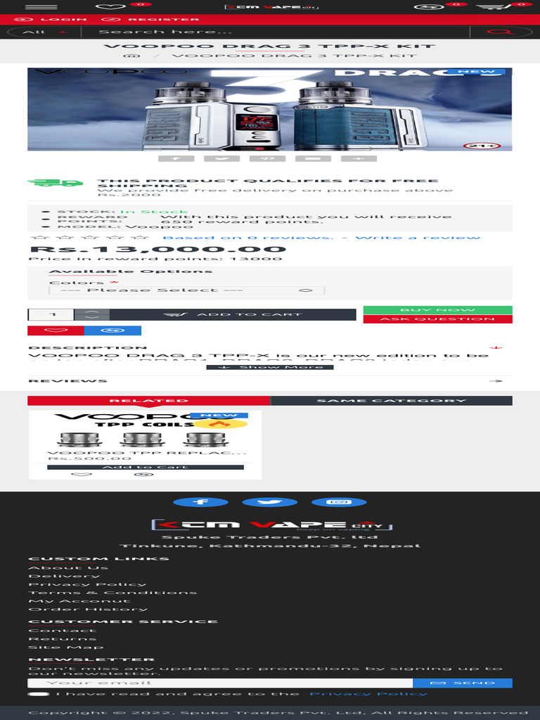 Voopoo Drag 3 TPP-X Kit