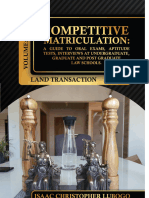 Matriculation Exam Guide For Land Transactions in Uganda by Lubogo First Edition TR