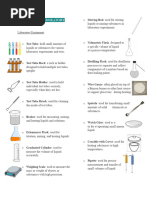 Functions of Common Laboratory Apparatus | PDF | Glasses | Liquids
