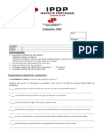 Evaluación Ex Rec IPDP 2019