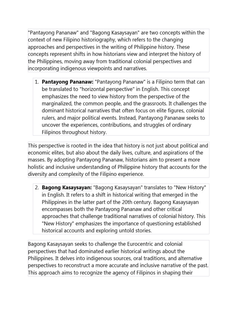 Pantayong Pananaw Download Free PDF Historiography Narrative