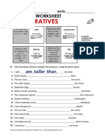 Comparative adjectives-No key