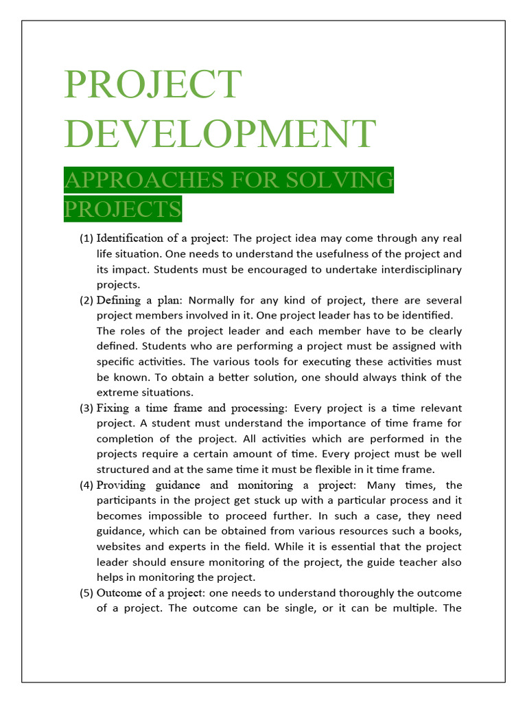 Project Development Approaches Explained | PDF | Databases | My Sql