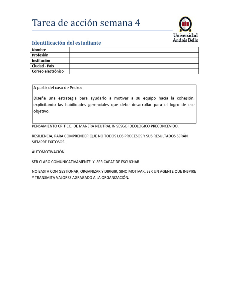 s4 Tarea | PDF | Crecimiento personal y profesional
