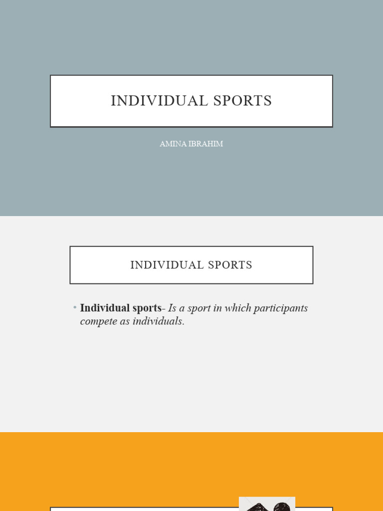 Overview of Individual Sports | PDF | Swimming (Sport) | Gymnastics