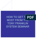 Get The Most From The Tony Franklin Seminar