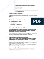 Primer Parcial Segundo Trimestre Especialidad