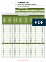 Transpetro - Engmec - 2012 GABARITO