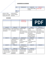 Calendario de Actividades