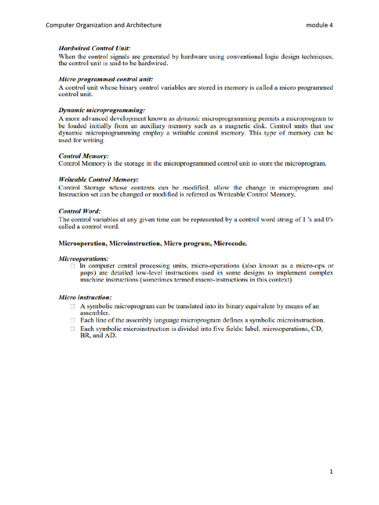 Coa module 4 notes pdf