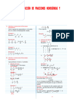 Adicion y Sustraccion de Fracciones Homogeneas y Heterogeneas para Sexto Grado de Primaria