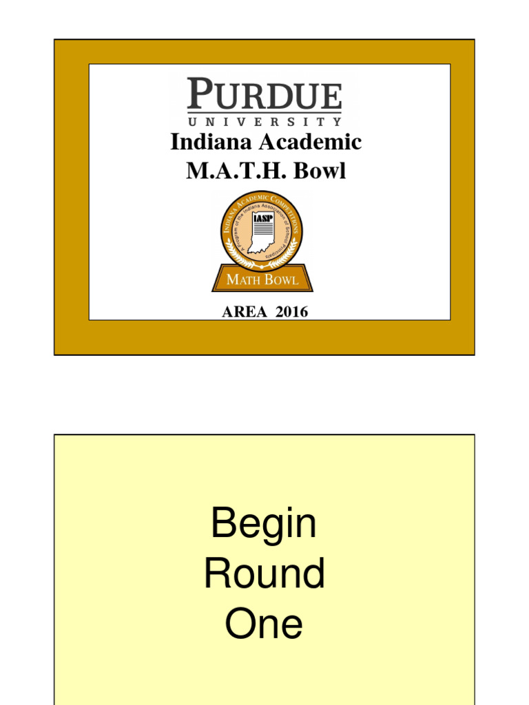 Math Bowl Questions PDF Area Rectangle