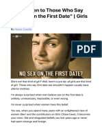 Don't Listen To Those Who Say No Sex On The First Date
