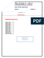 DAILY NOTES (2023-2024) Subject: Mathematics Grade: Ii Date: 22 - 10 - 2023