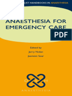 Anaesthesia For Emergency Care