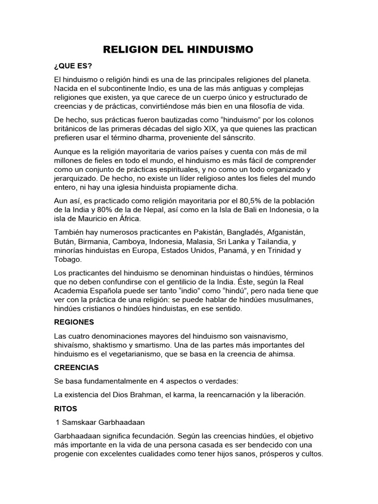 Creencias y Ritos del Hinduismo | PDF | Shiva | Vishnu