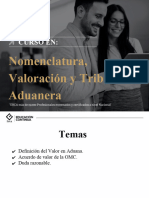 Sesion 5 - Nomenclatura, Valoracion y Tributacion Aduanera