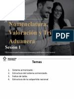 Sesion 1 - Nomenclatura, Valoracion y Tributacion Aduanera.