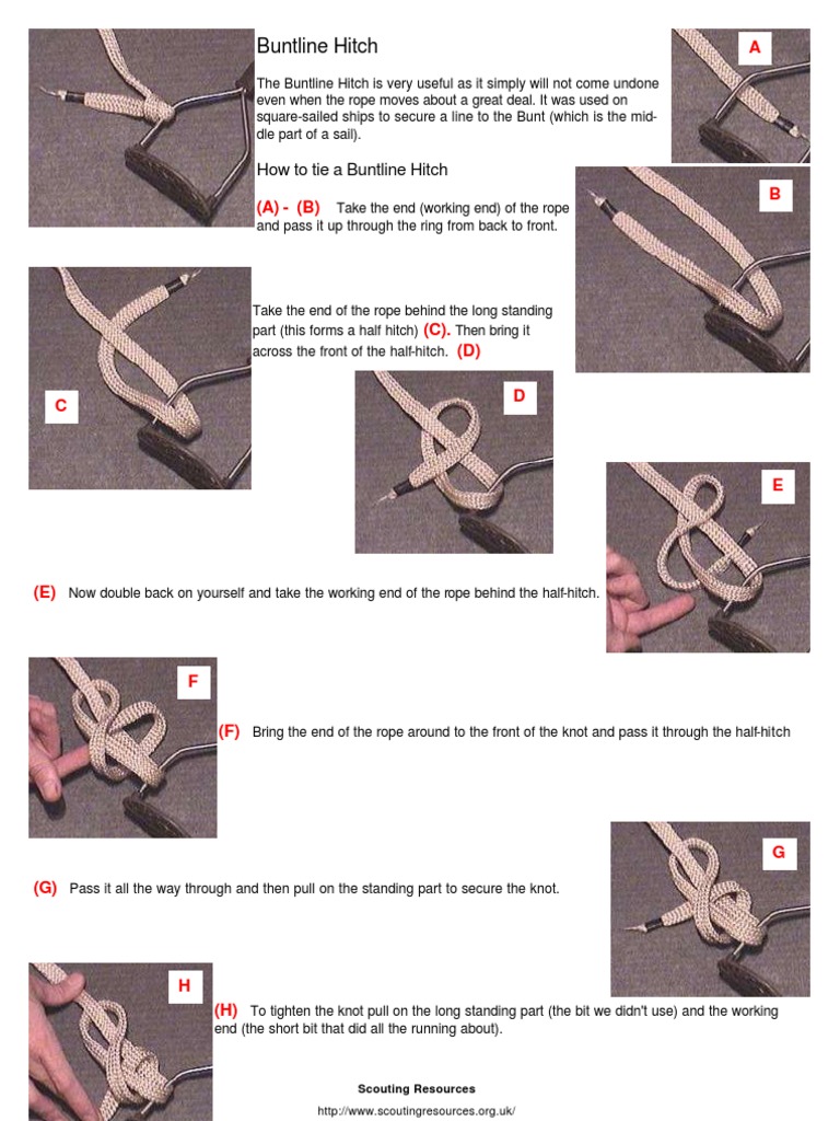 Knots Buntlinehitch 2 | PDF