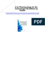 Test Bank For Pharmacology For The Surgical Technologist 4th Edition by Snyder