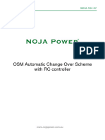NOJA-594-07 OSM Auto Change Over With Recloser Control User Manual
