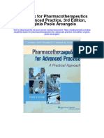 Test Bank For Pharmacotherapeutics For Advanced Practice 3rd Edition Virginia Poole Arcangelo