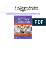Test Bank For Pharmacy Technician Principles and Practice 3rd Edition Hopper