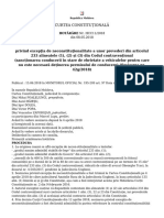 Curtea Constituțională: HOTĂRÂRE Nr. HCC11/2018