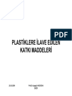 Plastiklere Ilave Edilen Katki Maddeleri