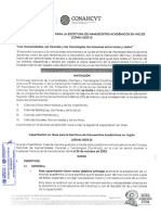 Convocatoria CONAHCYT Capacitación Edición Docs Inglés