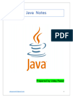 Java Notes by Uday