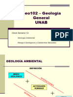 Semana 15 Geología Ambiental y Riesgo Geologico